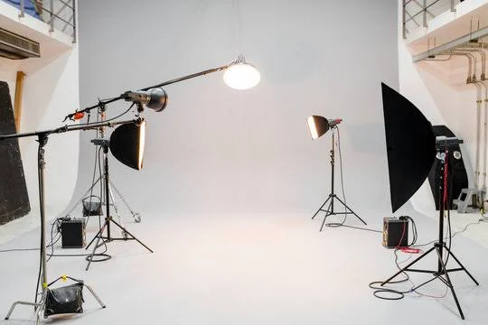 Studio behind-the-scenes setup