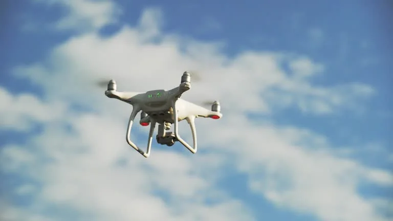 Aerial skyline photography